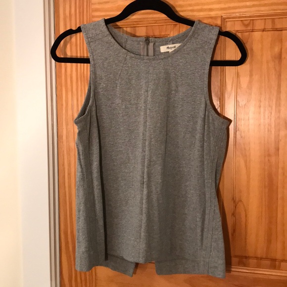 Madewell Split Back Sleeveless Top - Picture 1 of 4